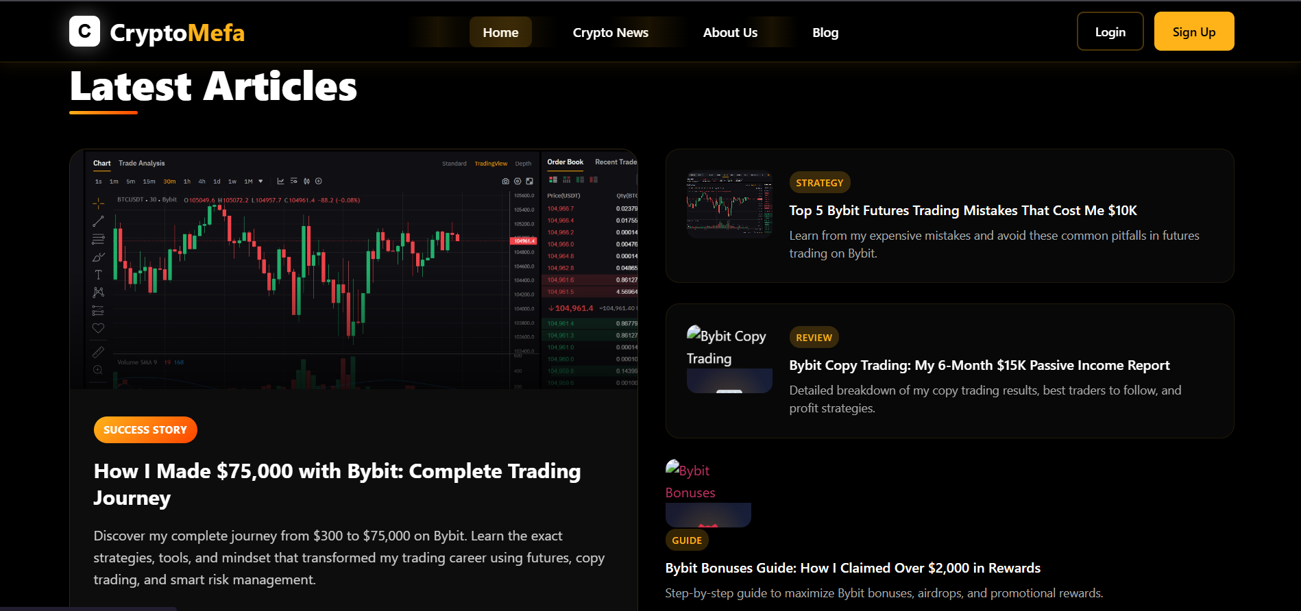 Trading guide article screenshot